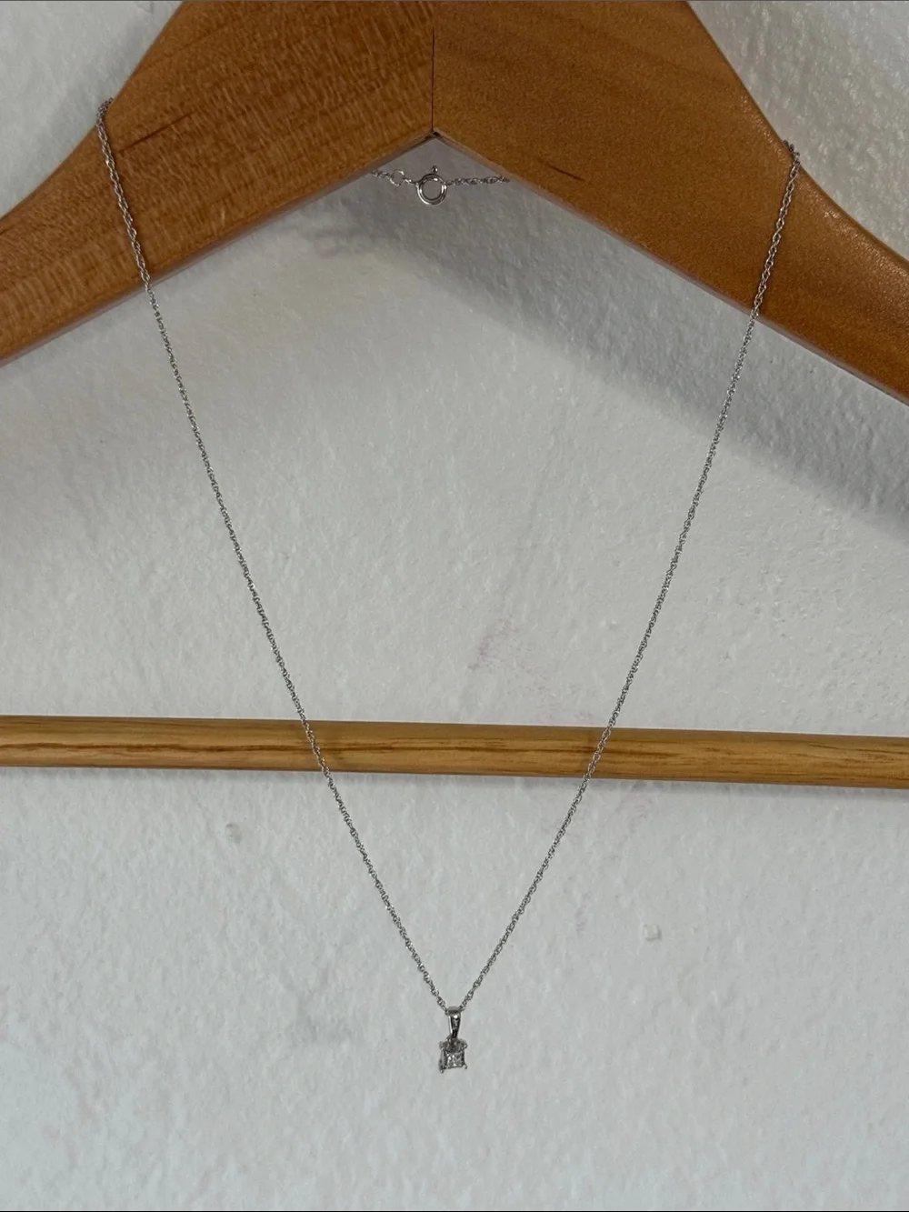 Sterling Silver Diamond Necklace